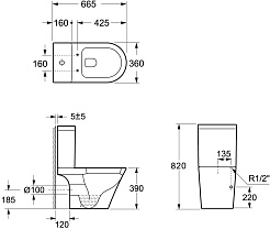 Ambassador Унитаз компакт Ritz белый с сиденьем микролифт – фотография-13